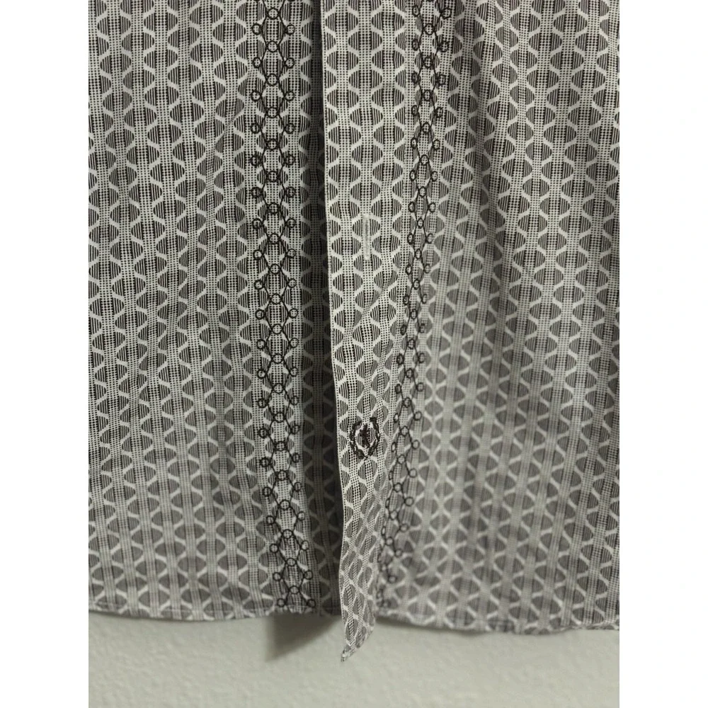 Bugatchi Uomo Classic Fit Long Sleeve Large Men's Dress Shirt Button Up